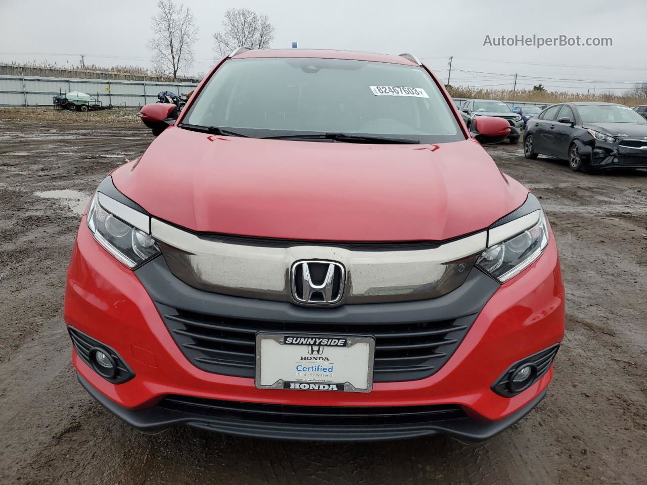 2019 Honda Hr-v Ex Red vin: 3CZRU6H58KM720655