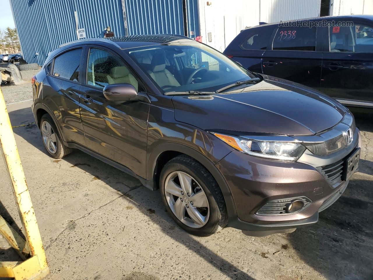 2019 Honda Hr-v Ex Brown vin: 3CZRU6H58KM736256