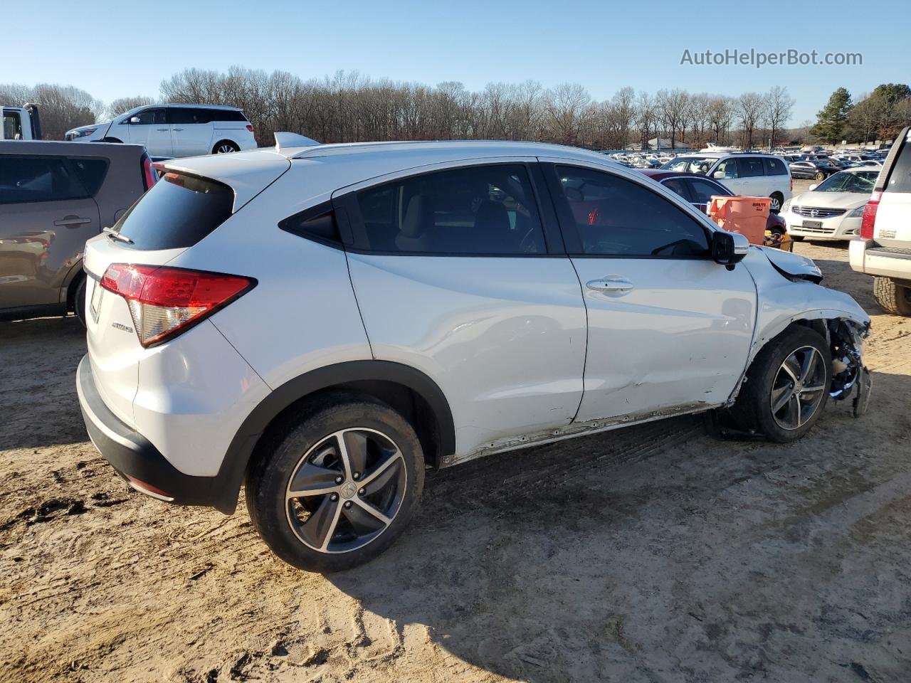 2021 Honda Hr-v Ex White vin: 3CZRU6H58MM712140