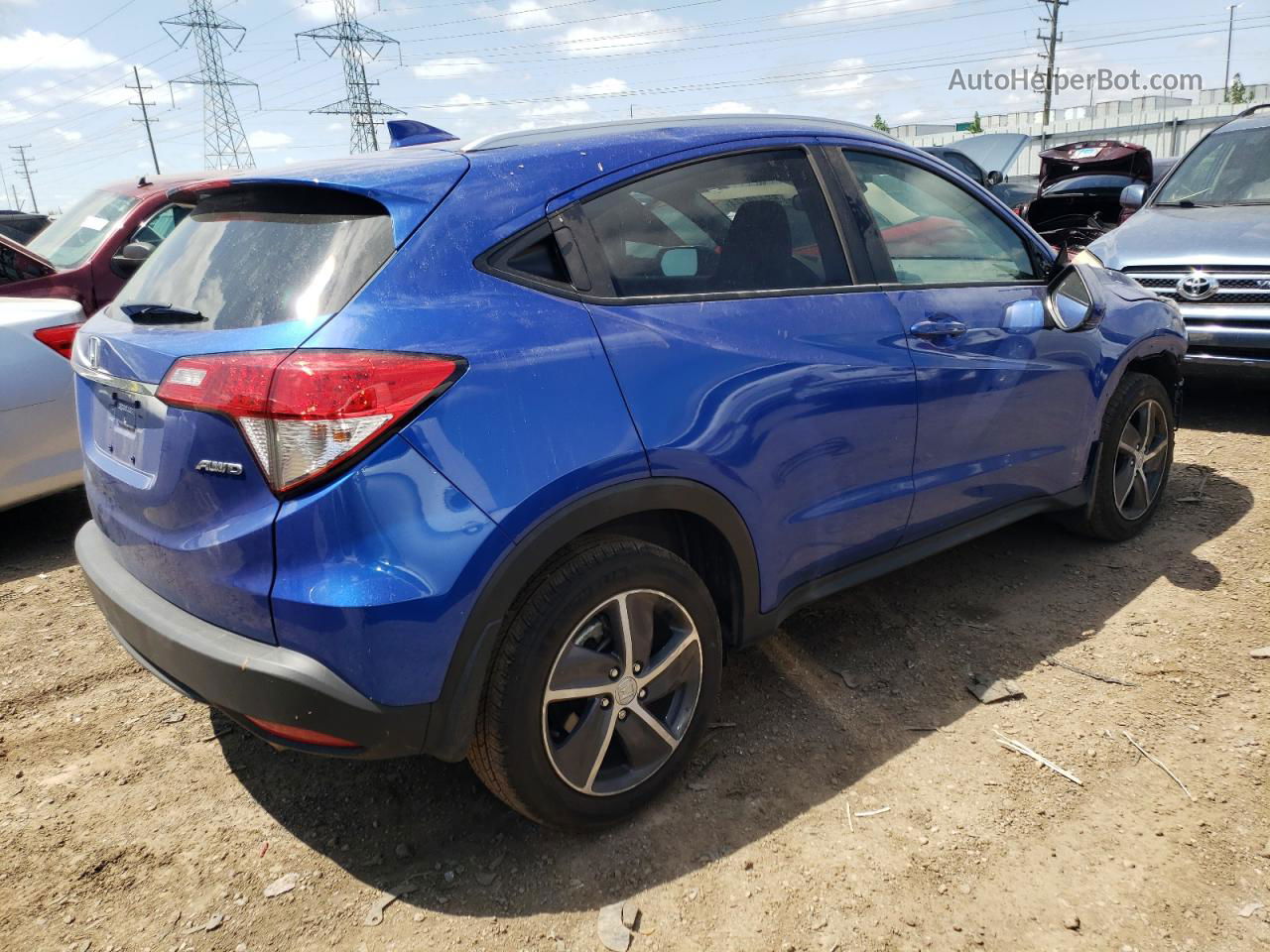 2021 Honda Hr-v Ex Blue vin: 3CZRU6H58MM714499