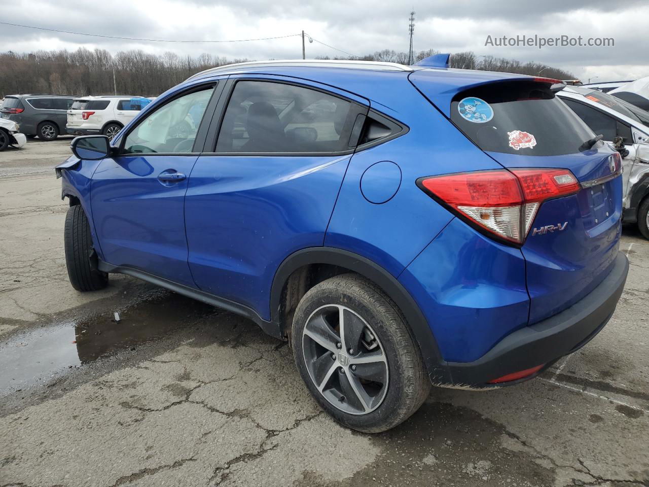 2021 Honda Hr-v Ex Синий vin: 3CZRU6H58MM731433