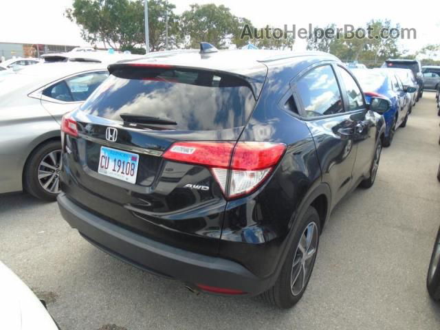 2021 Honda Hr-v Ex Black vin: 3CZRU6H58MM745199