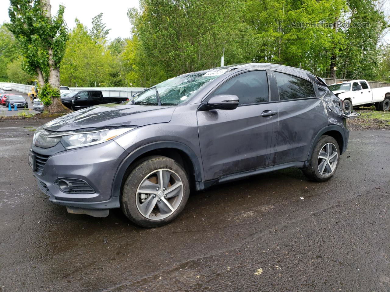 2021 Honda Hr-v Ex Серый vin: 3CZRU6H58MM755800