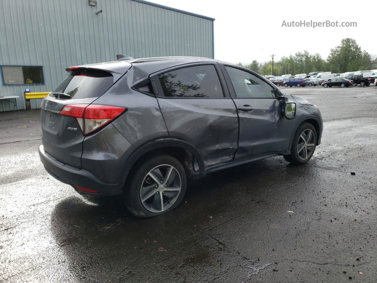 2021 Honda Hr-v Ex Gray vin: 3CZRU6H58MM755800