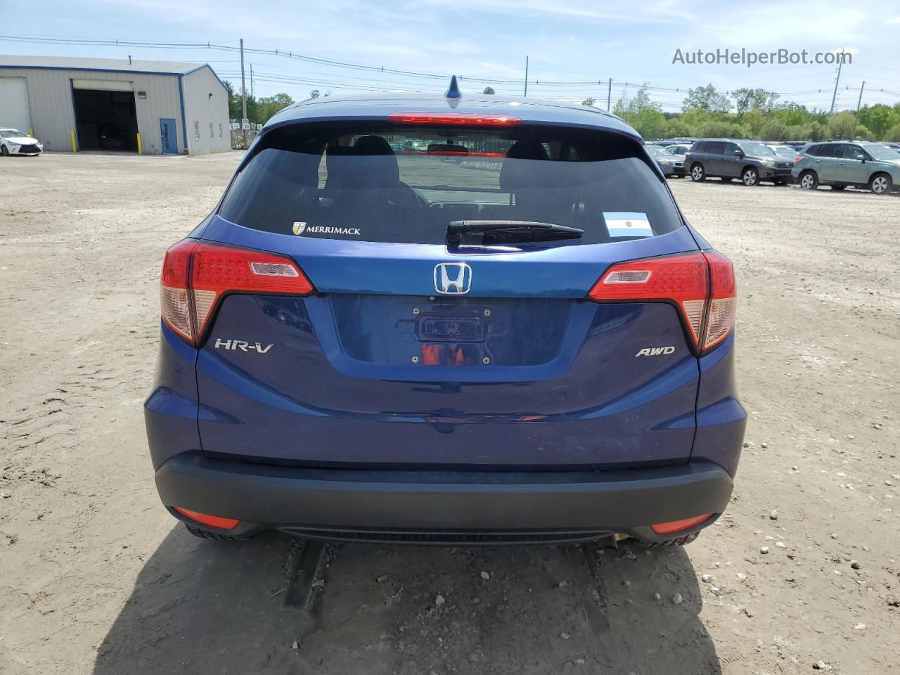 2016 Honda Hr-v Ex Blue vin: 3CZRU6H59GM715231