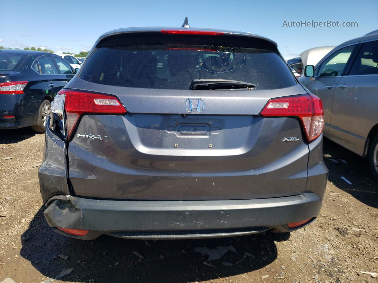 2016 Honda Hr-v Ex Gray vin: 3CZRU6H59GM728481