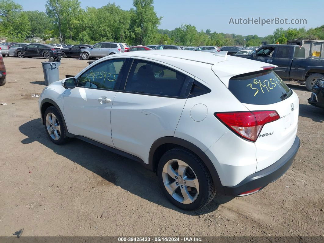 2016 Honda Hr-v Ex White vin: 3CZRU6H59GM738931