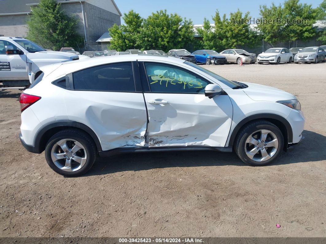 2016 Honda Hr-v Ex White vin: 3CZRU6H59GM738931