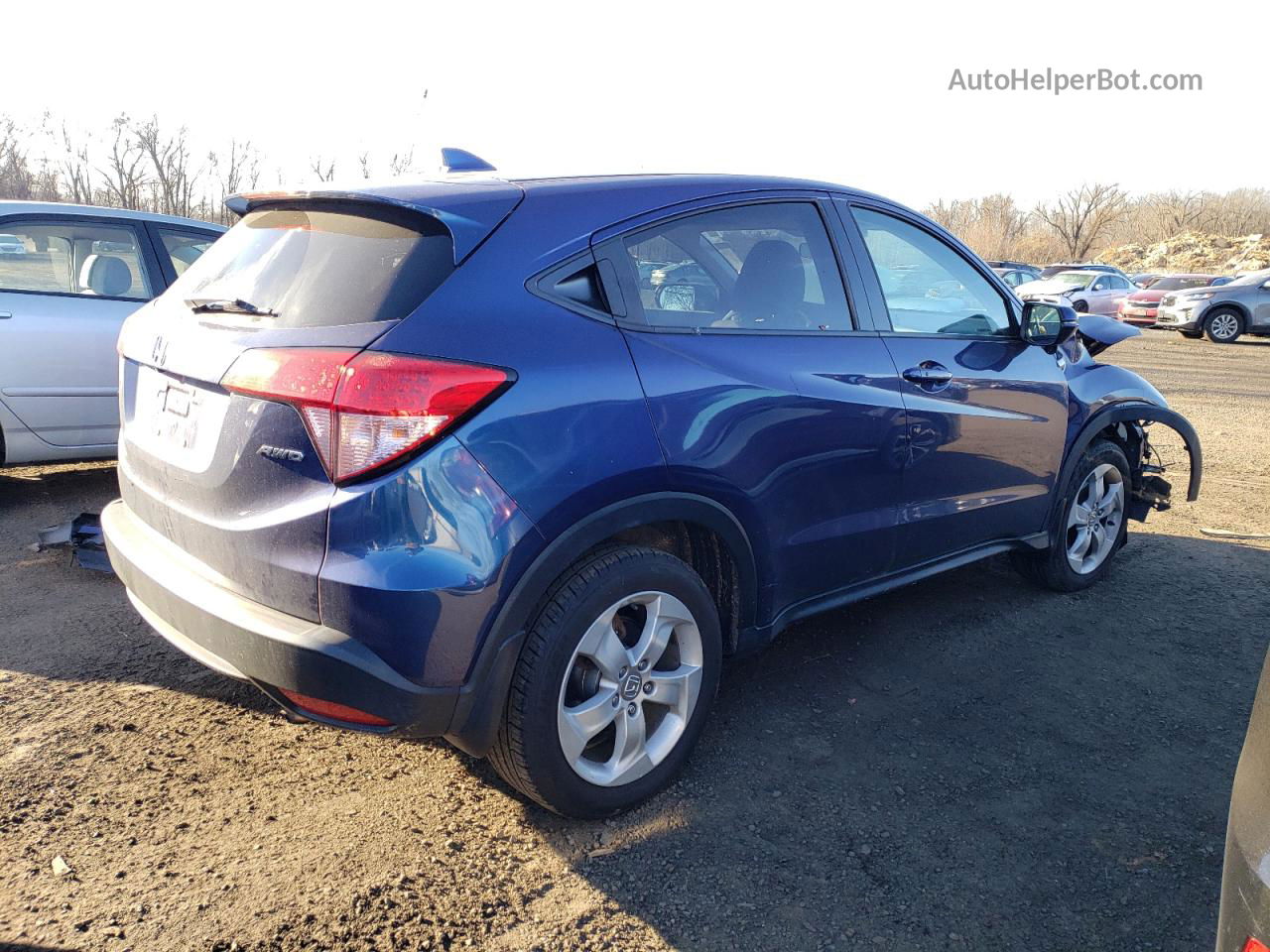 2016 Honda Hr-v Ex Blue vin: 3CZRU6H59GM742476