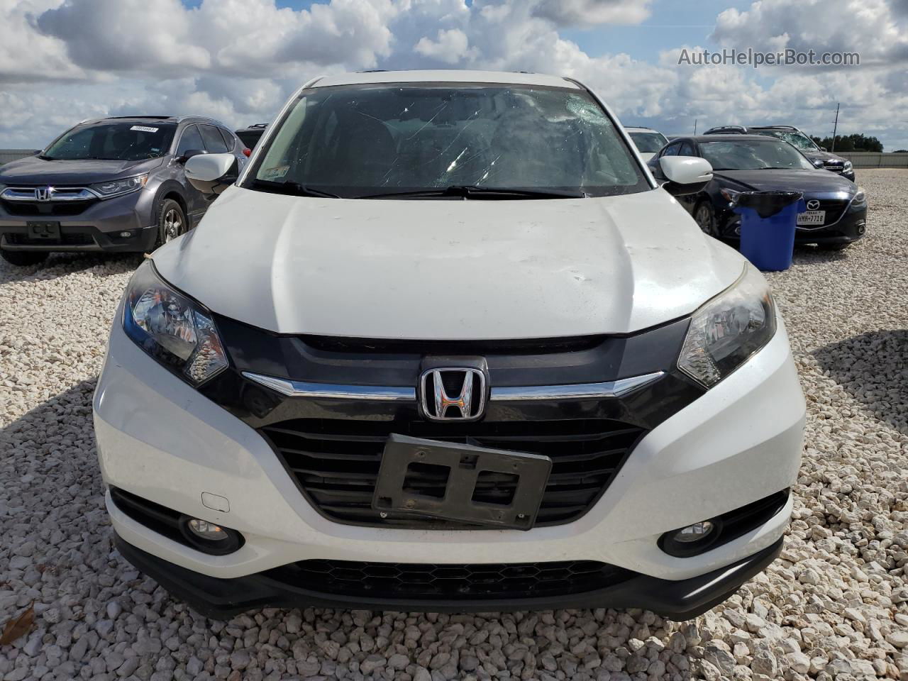 2016 Honda Hr-v Ex White vin: 3CZRU6H59GM751551