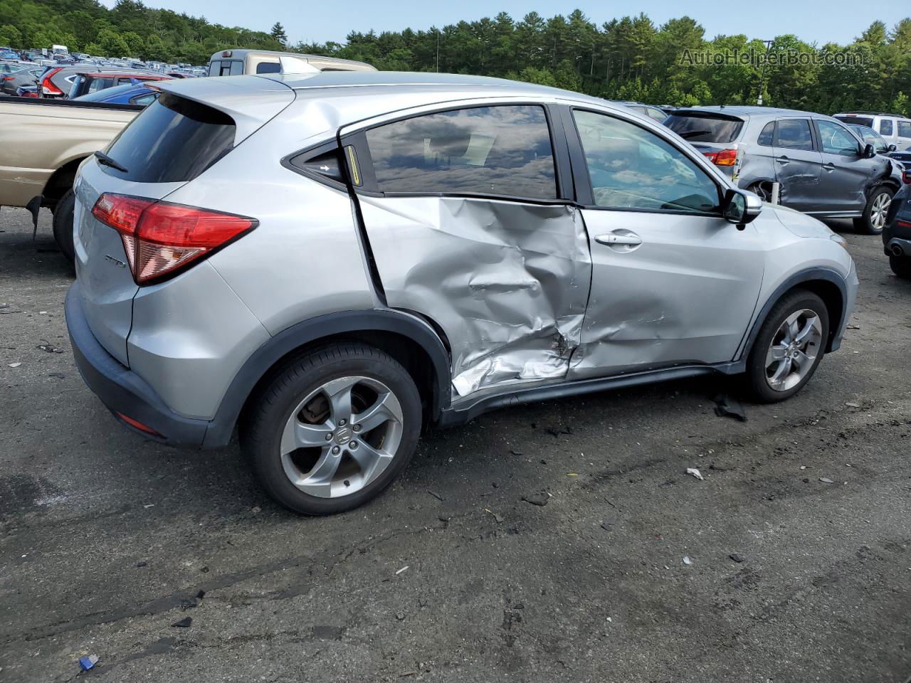 2016 Honda Hr-v Ex Silver vin: 3CZRU6H59GM768740