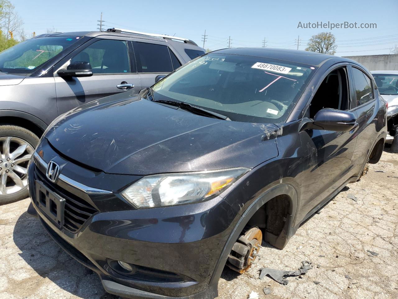 2017 Honda Hr-v Ex Black vin: 3CZRU6H59HG705797