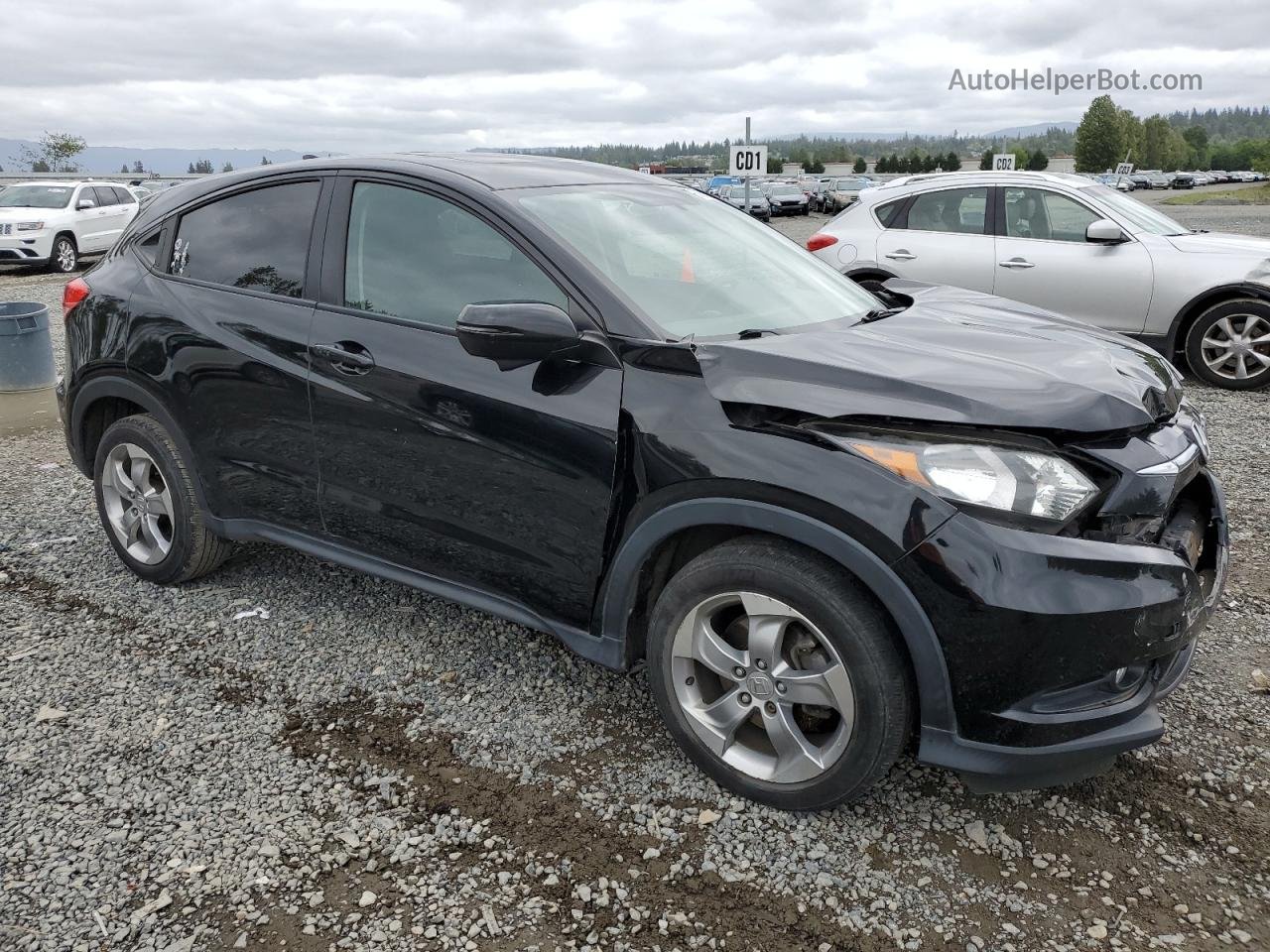 2017 Honda Hr-v Ex Black vin: 3CZRU6H59HM711911