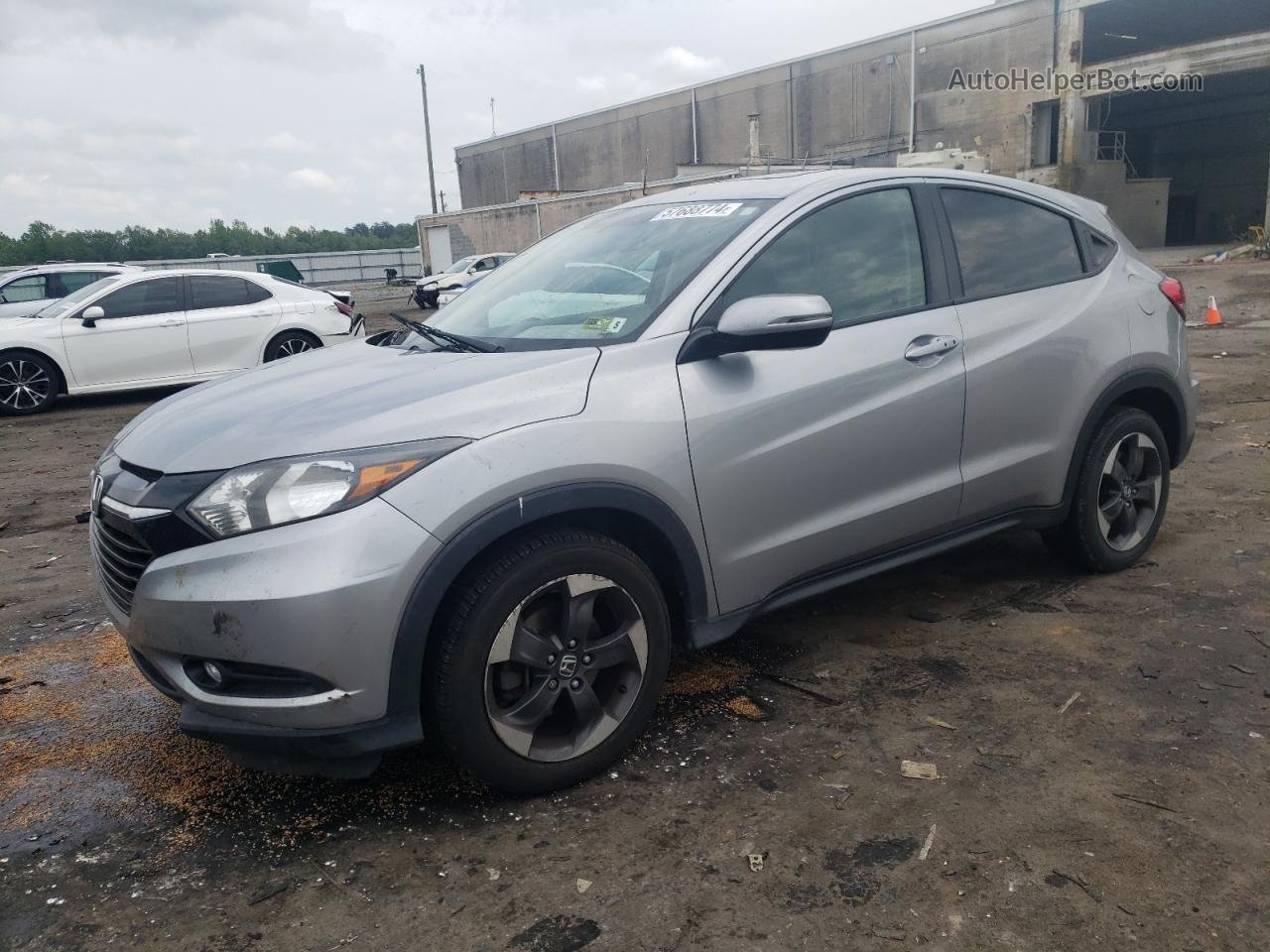 2018 Honda Hr-v Ex Gray vin: 3CZRU6H59JG705174