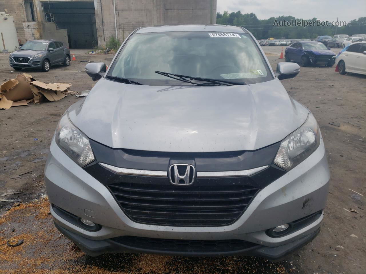 2018 Honda Hr-v Ex Gray vin: 3CZRU6H59JG705174