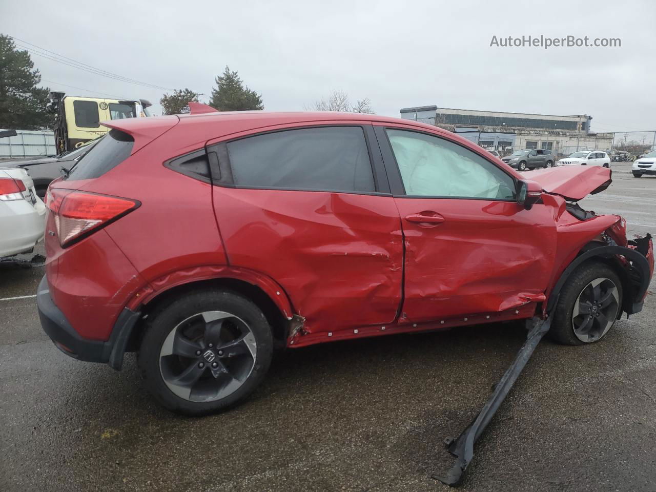 2018 Honda Hr-v Ex Red vin: 3CZRU6H59JG713226