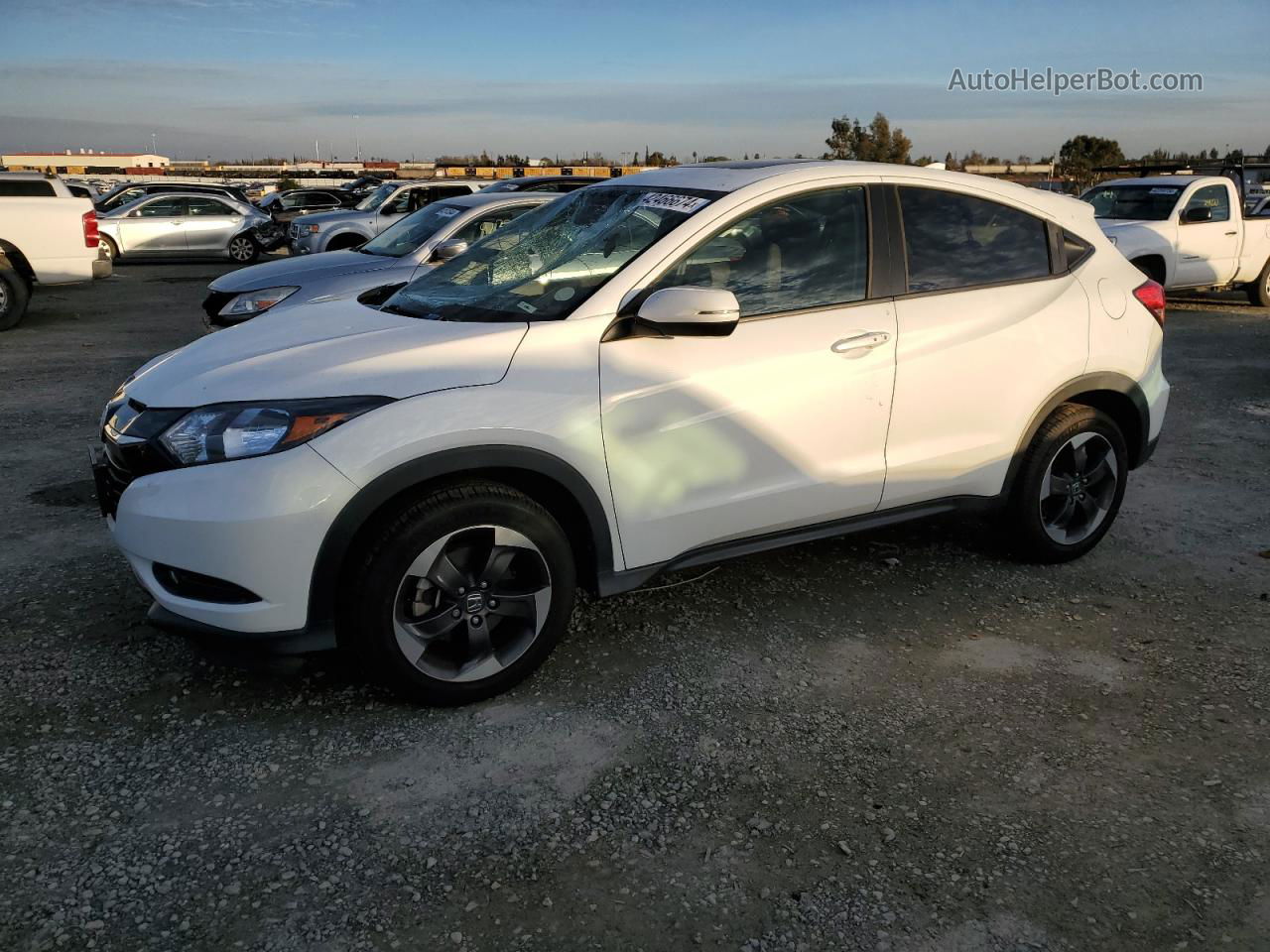 2018 Honda Hr-v Ex Белый vin: 3CZRU6H59JM706939