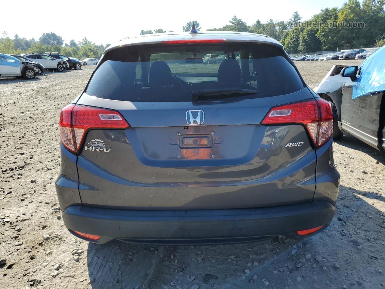 2018 Honda Hr-v Ex Gray vin: 3CZRU6H59JM707556