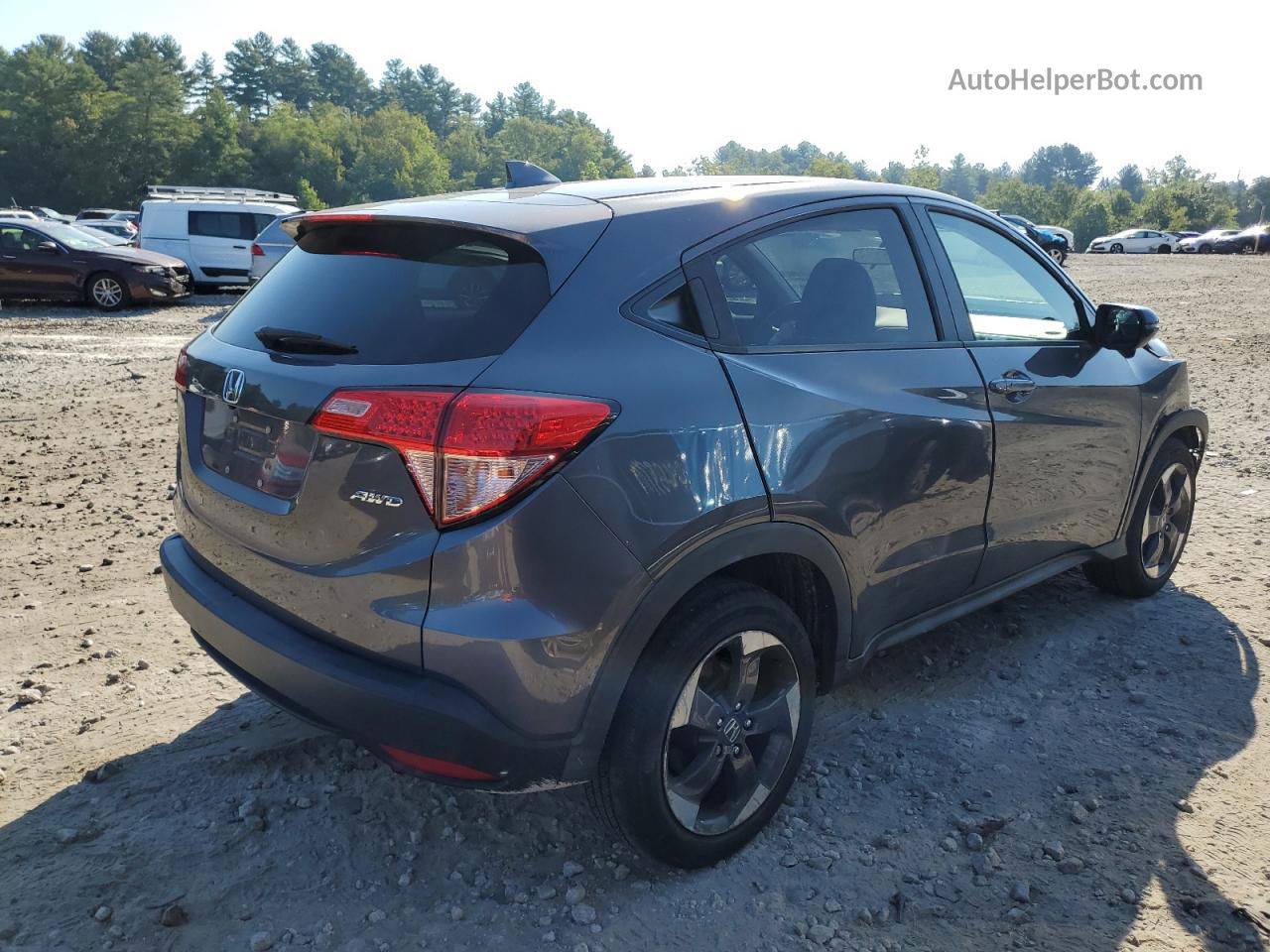 2018 Honda Hr-v Ex Gray vin: 3CZRU6H59JM707556