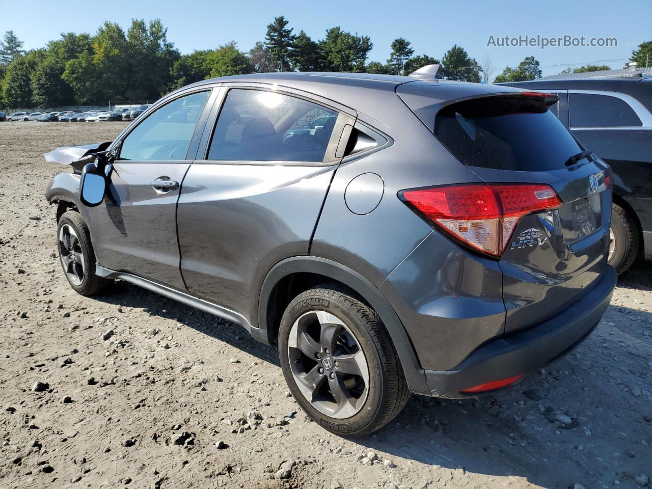 2018 Honda Hr-v Ex Gray vin: 3CZRU6H59JM707556