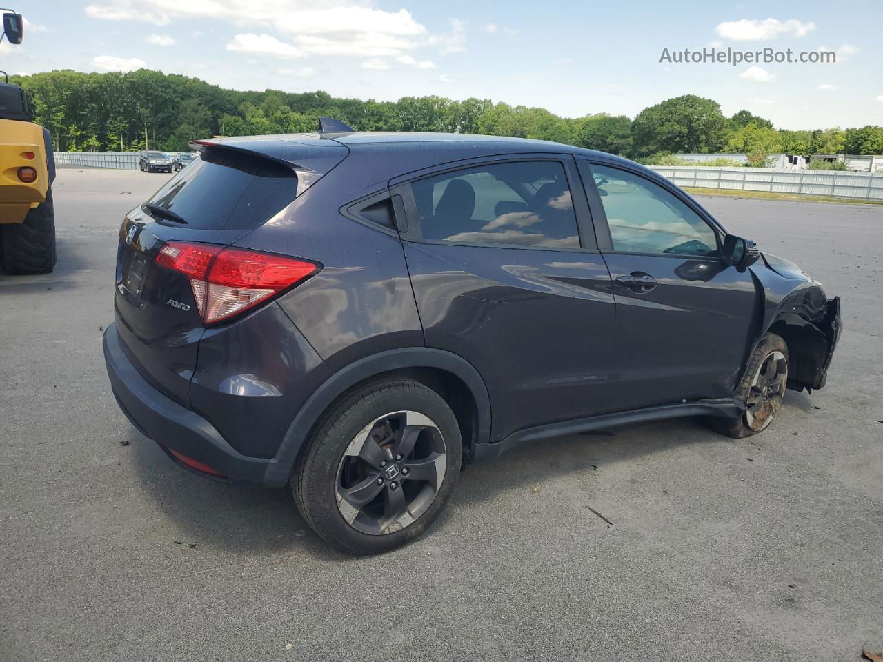 2018 Honda Hr-v Ex Gray vin: 3CZRU6H59JM720372