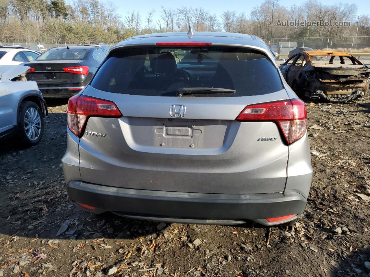 2018 Honda Hr-v Ex Silver vin: 3CZRU6H59JM721098