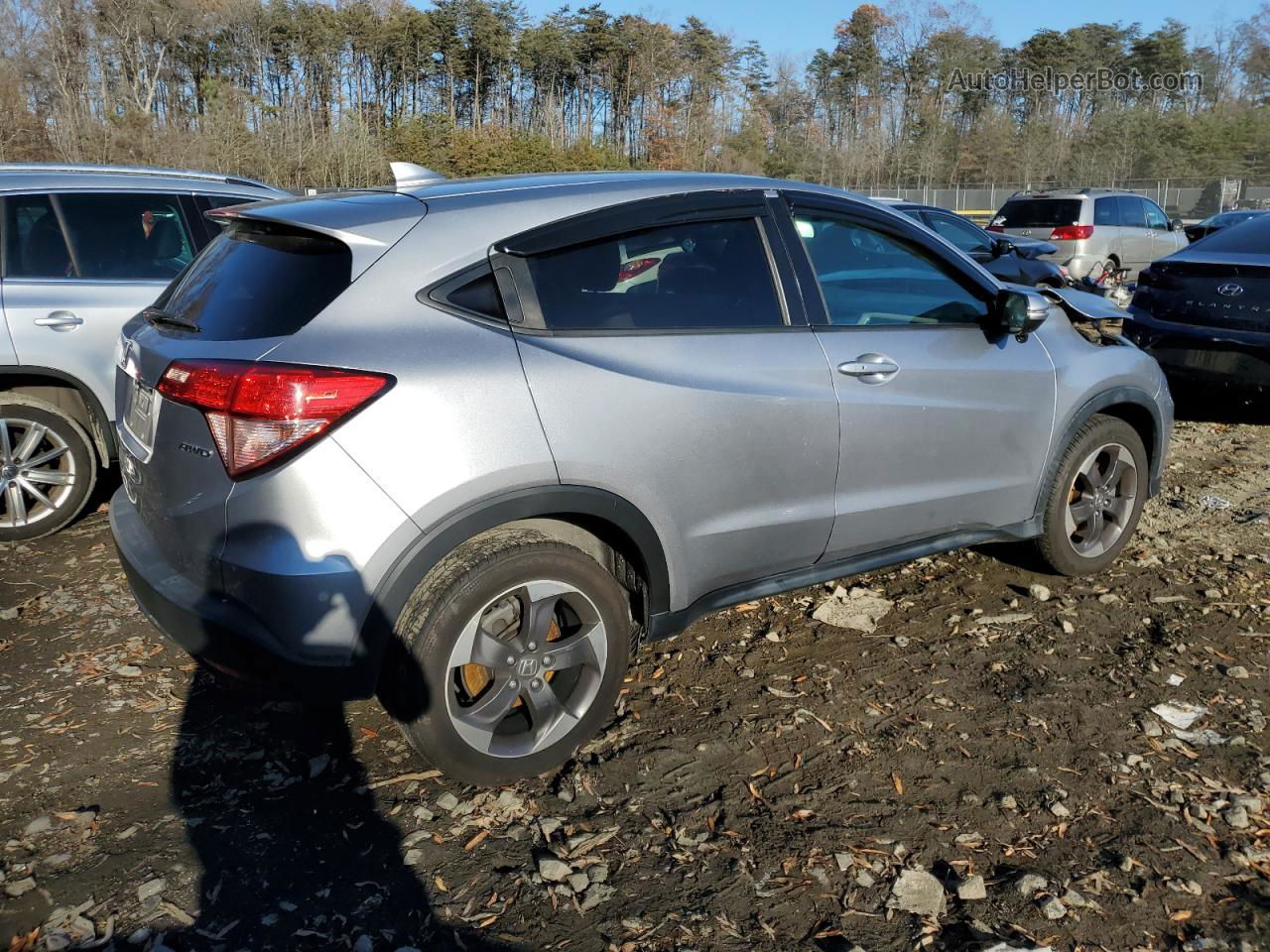 2018 Honda Hr-v Ex Silver vin: 3CZRU6H59JM721098