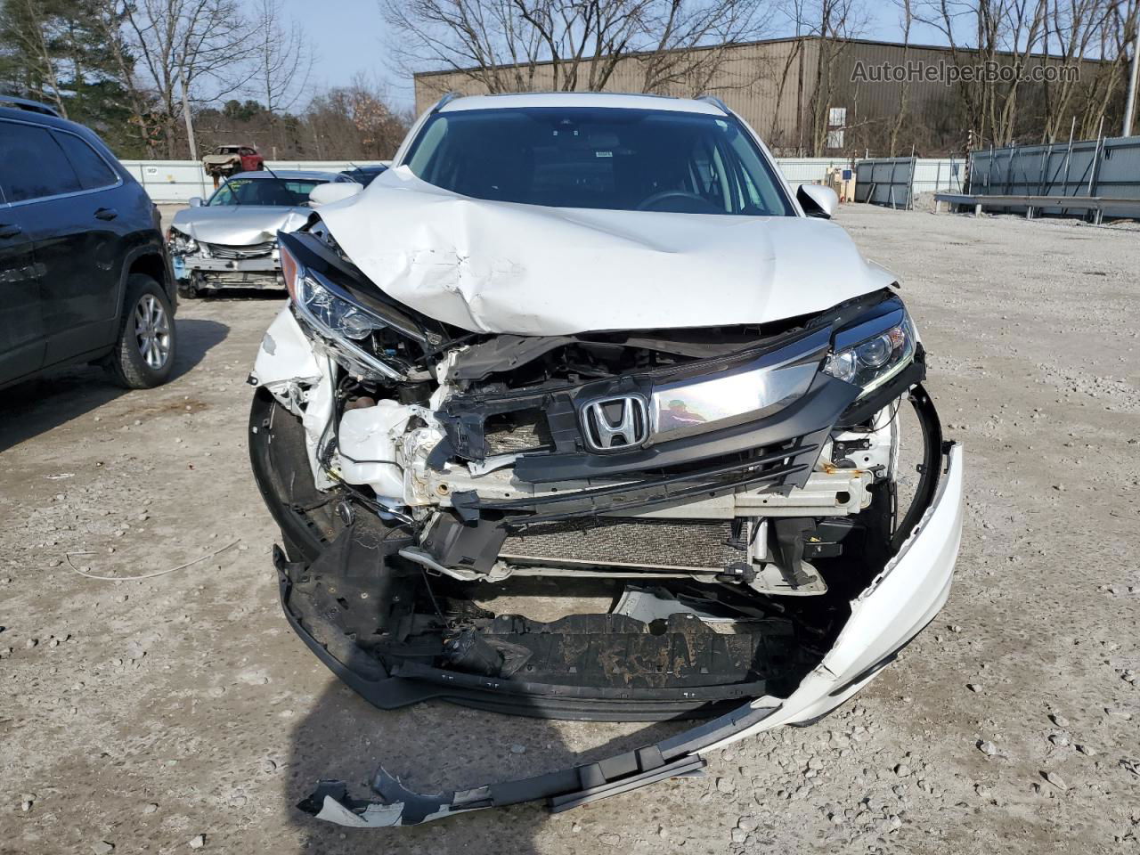 2019 Honda Hr-v Ex White vin: 3CZRU6H59KM729378