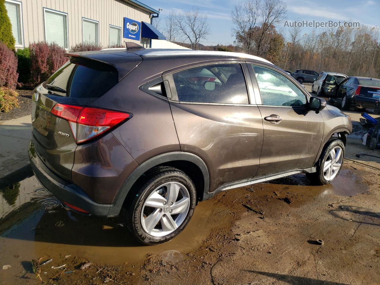 2019 Honda Hr-v Ex Burgundy vin: 3CZRU6H59KM730787