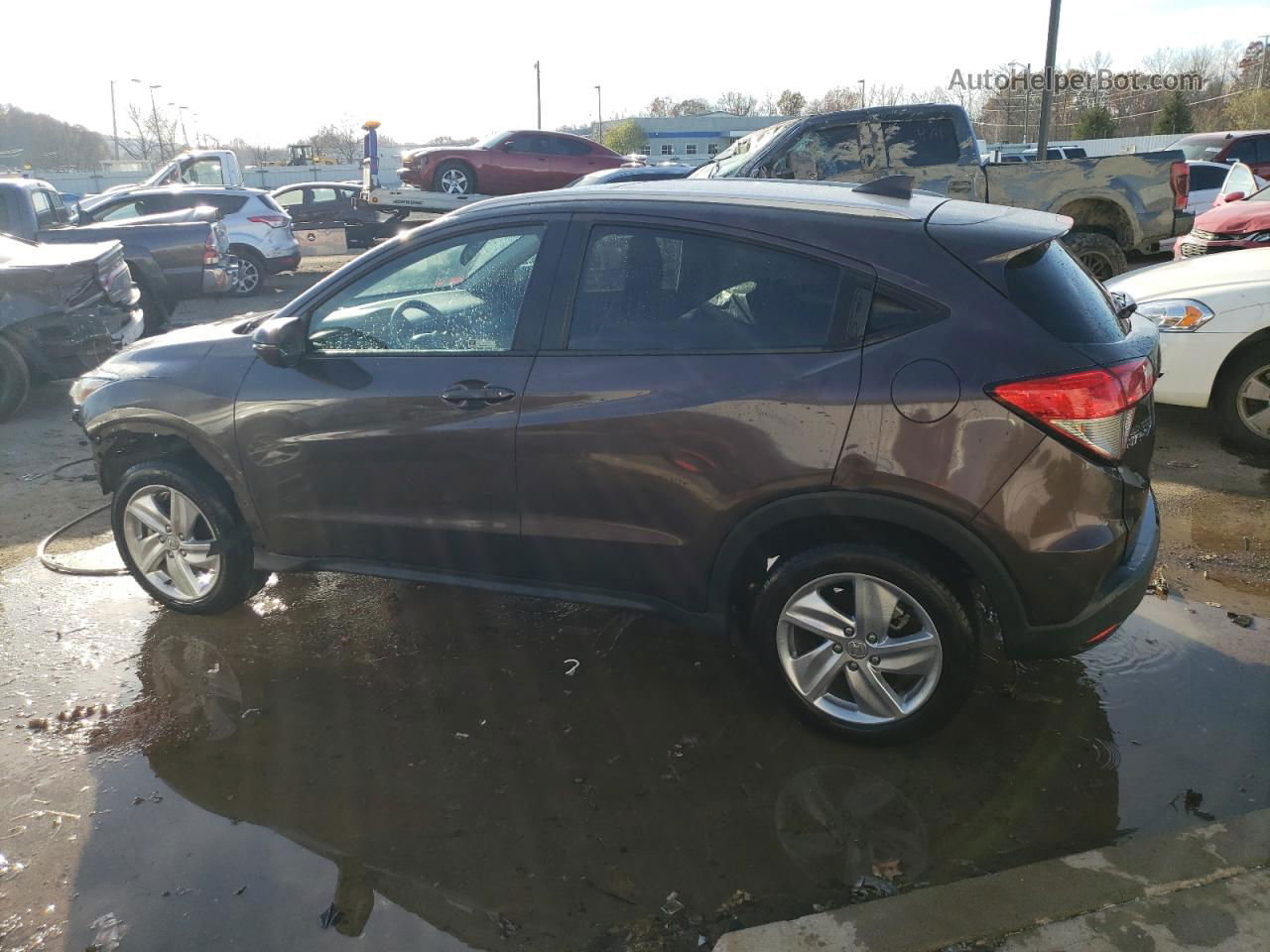 2019 Honda Hr-v Ex Burgundy vin: 3CZRU6H59KM730787