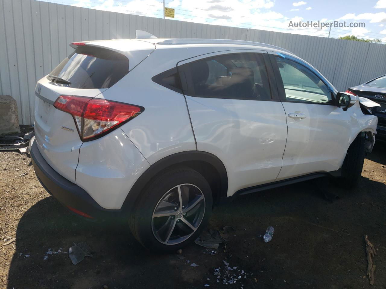 2021 Honda Hr-v Ex White vin: 3CZRU6H59MM727813