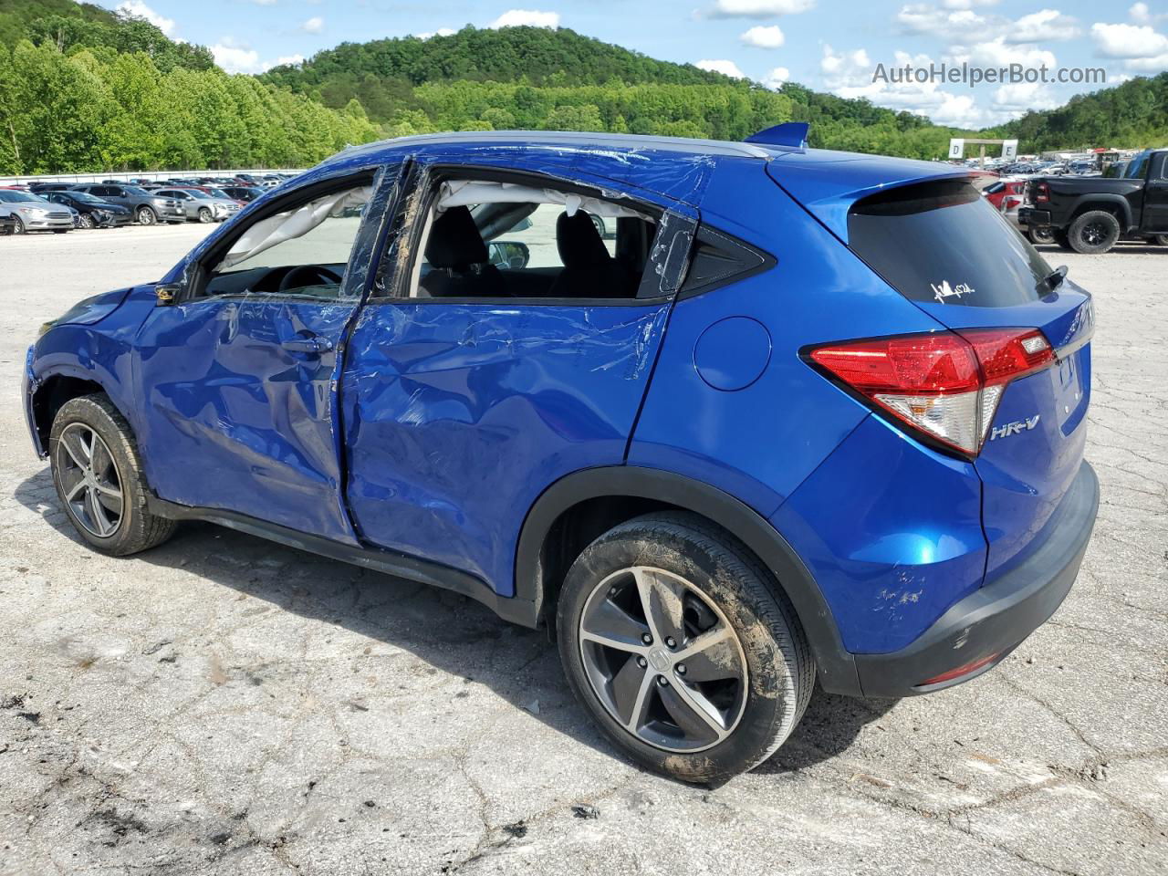 2021 Honda Hr-v Ex Blue vin: 3CZRU6H59MM730937