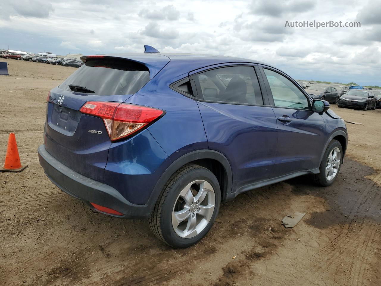 2016 Honda Hr-v Ex Blue vin: 3CZRU6H5XGM707073