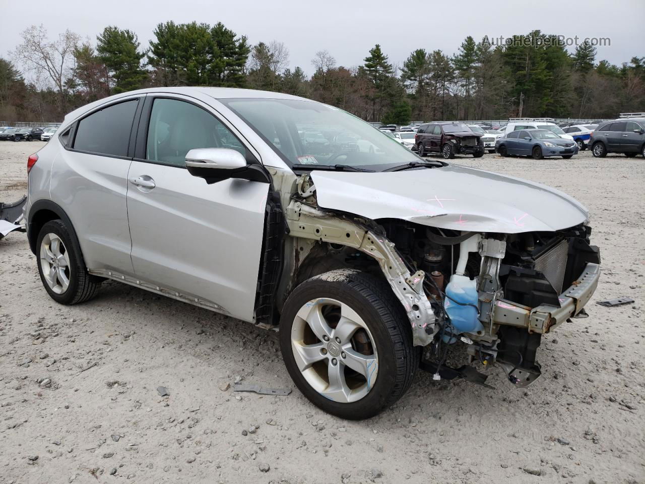 2016 Honda Hr-v Ex Gray vin: 3CZRU6H5XGM738887