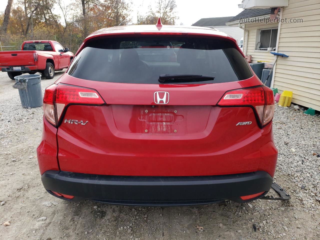 2016 Honda Hr-v Ex Red vin: 3CZRU6H5XGM758654