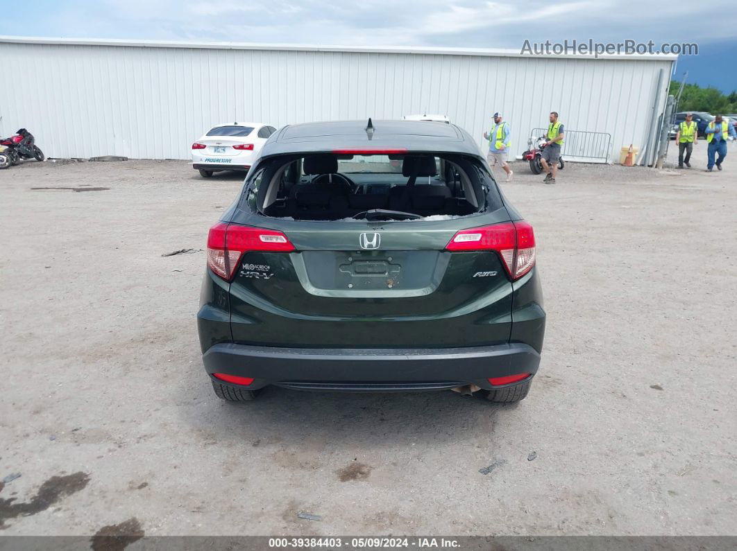 2016 Honda Hr-v Ex Зеленый vin: 3CZRU6H5XGM763336