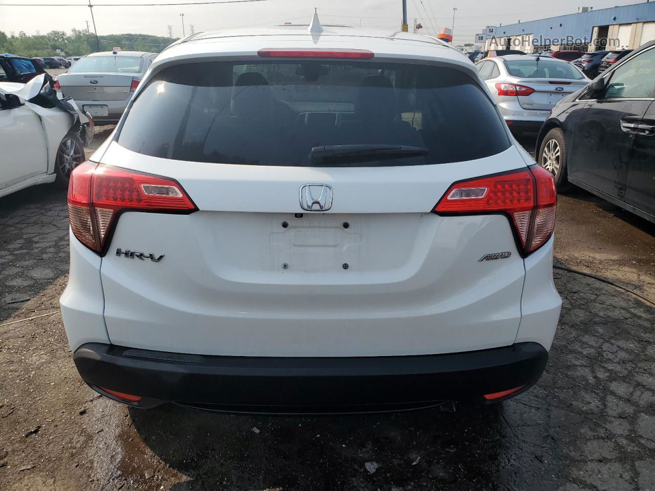 2016 Honda Hr-v Ex White vin: 3CZRU6H5XGM768553