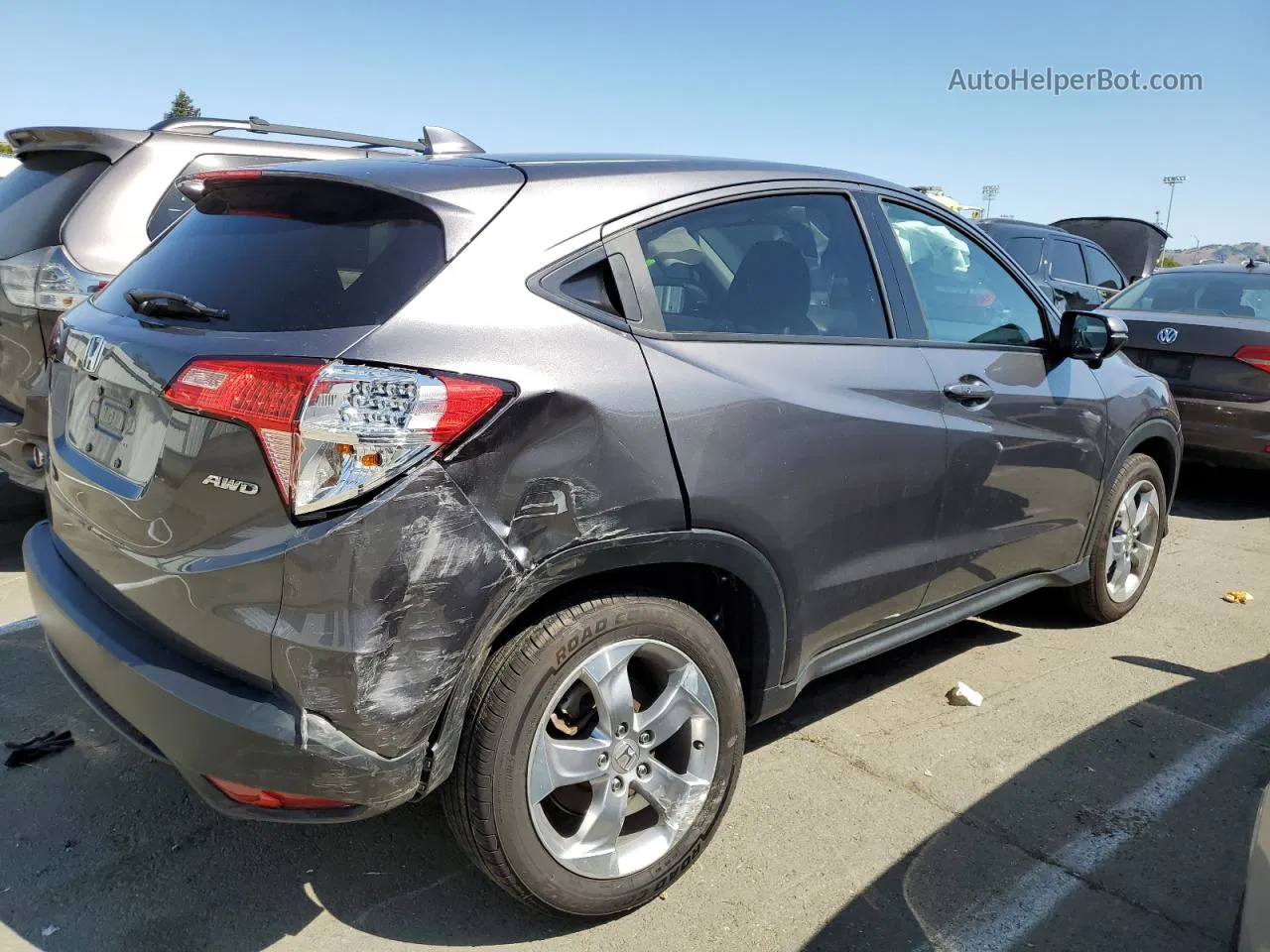 2017 Honda Hr-v Ex Charcoal vin: 3CZRU6H5XHM715529