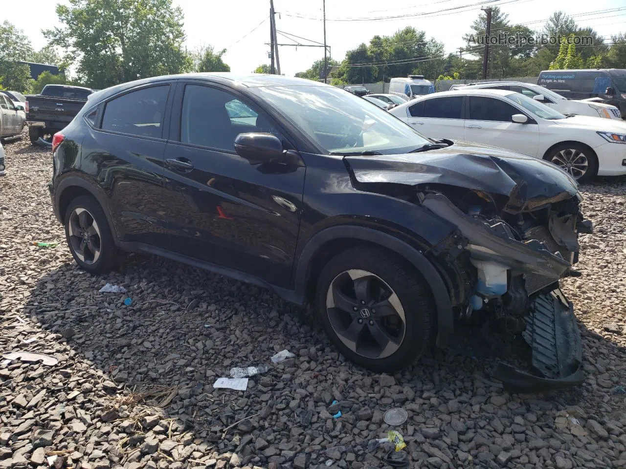 2018 Honda Hr-v Ex Black vin: 3CZRU6H5XJG704034