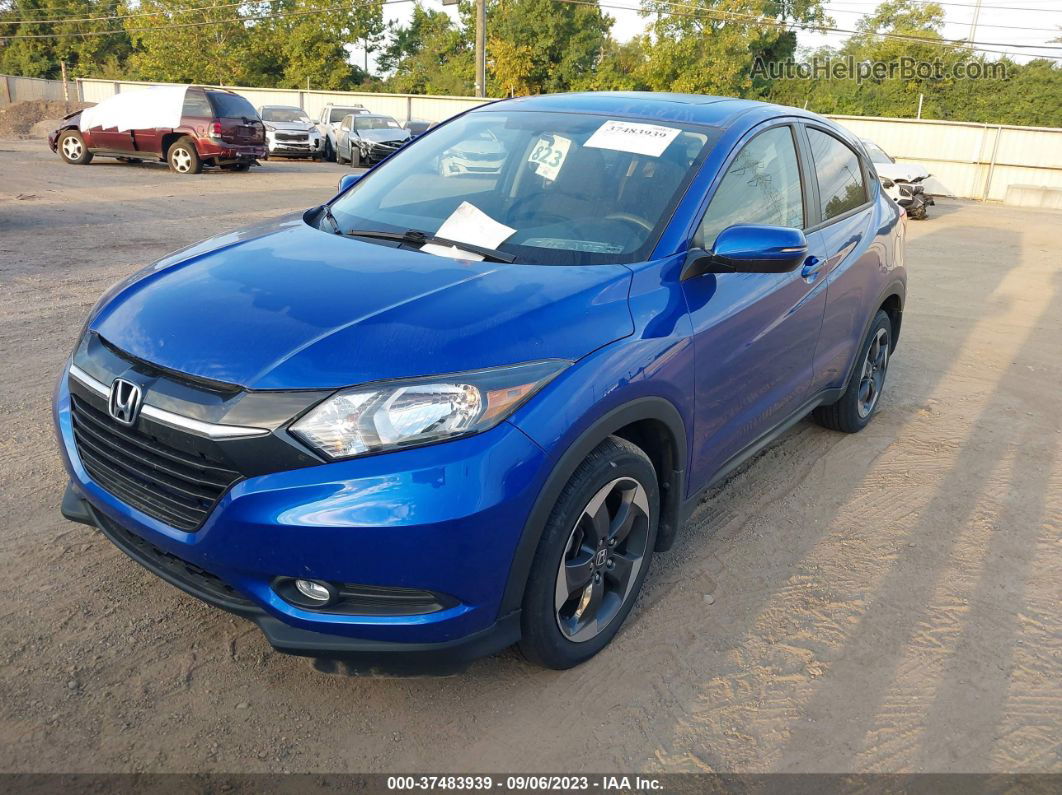 2018 Honda Hr-v Ex Blue vin: 3CZRU6H5XJG721299