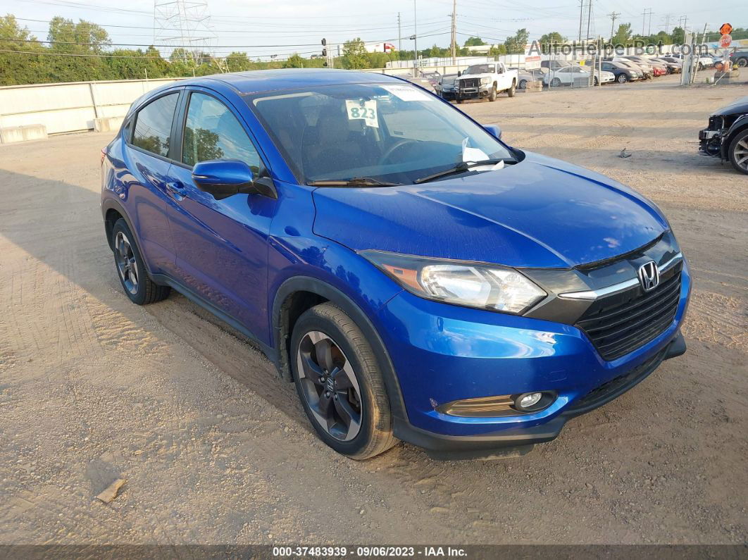 2018 Honda Hr-v Ex Синий vin: 3CZRU6H5XJG721299