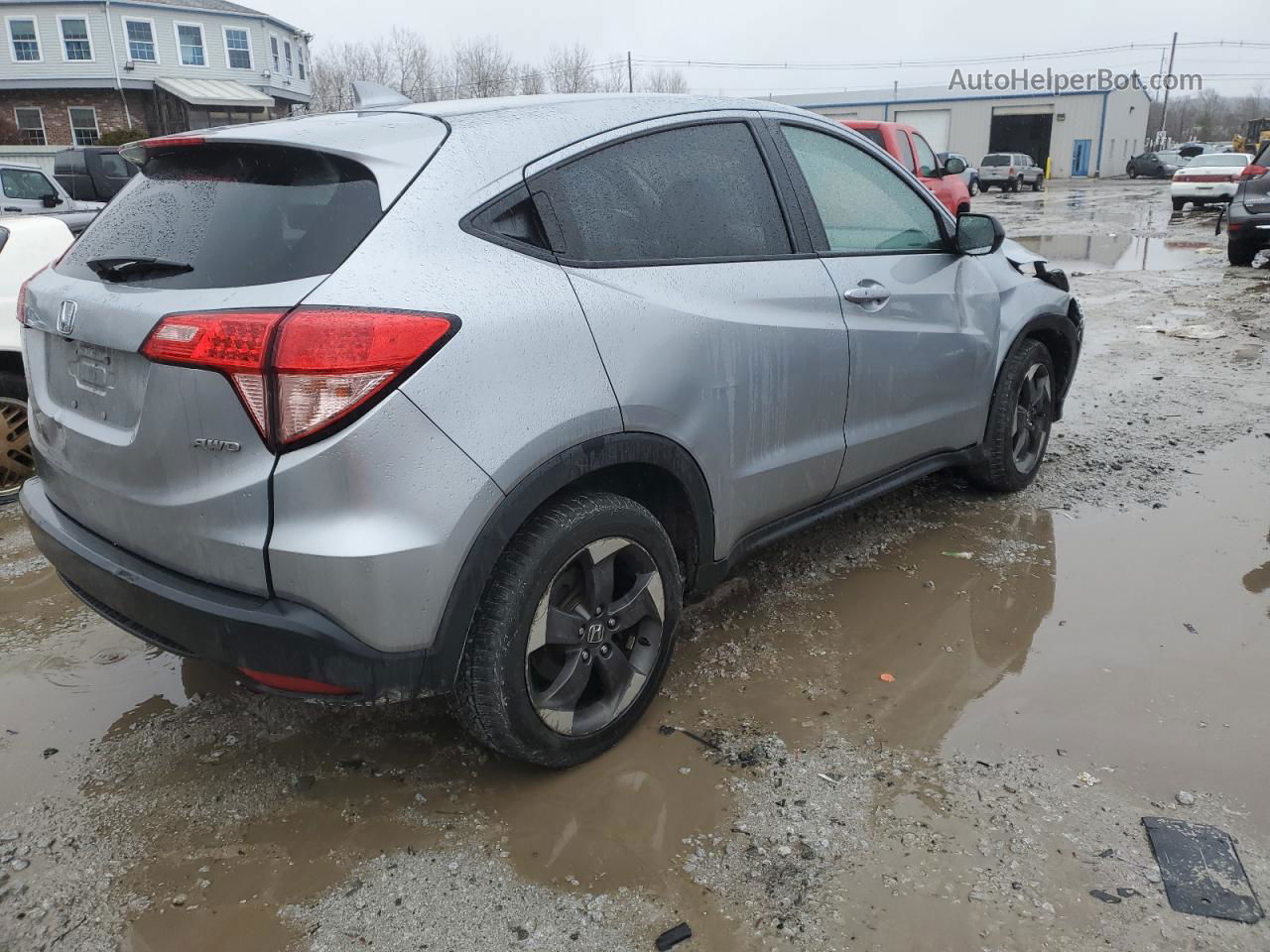 2018 Honda Hr-v Ex Silver vin: 3CZRU6H5XJM709851