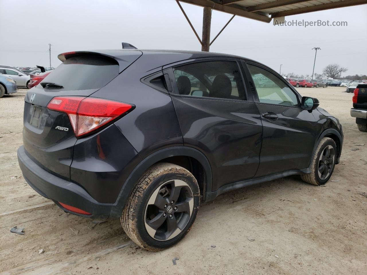 2018 Honda Hr-v Ex Черный vin: 3CZRU6H5XJM713351