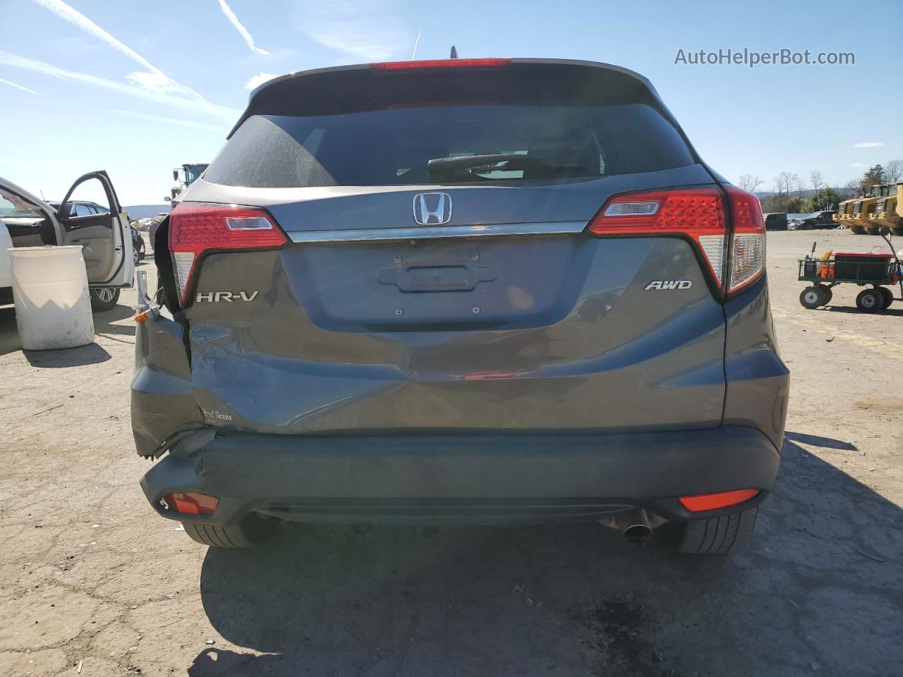 2019 Honda Hr-v Ex Gray vin: 3CZRU6H5XKM702786