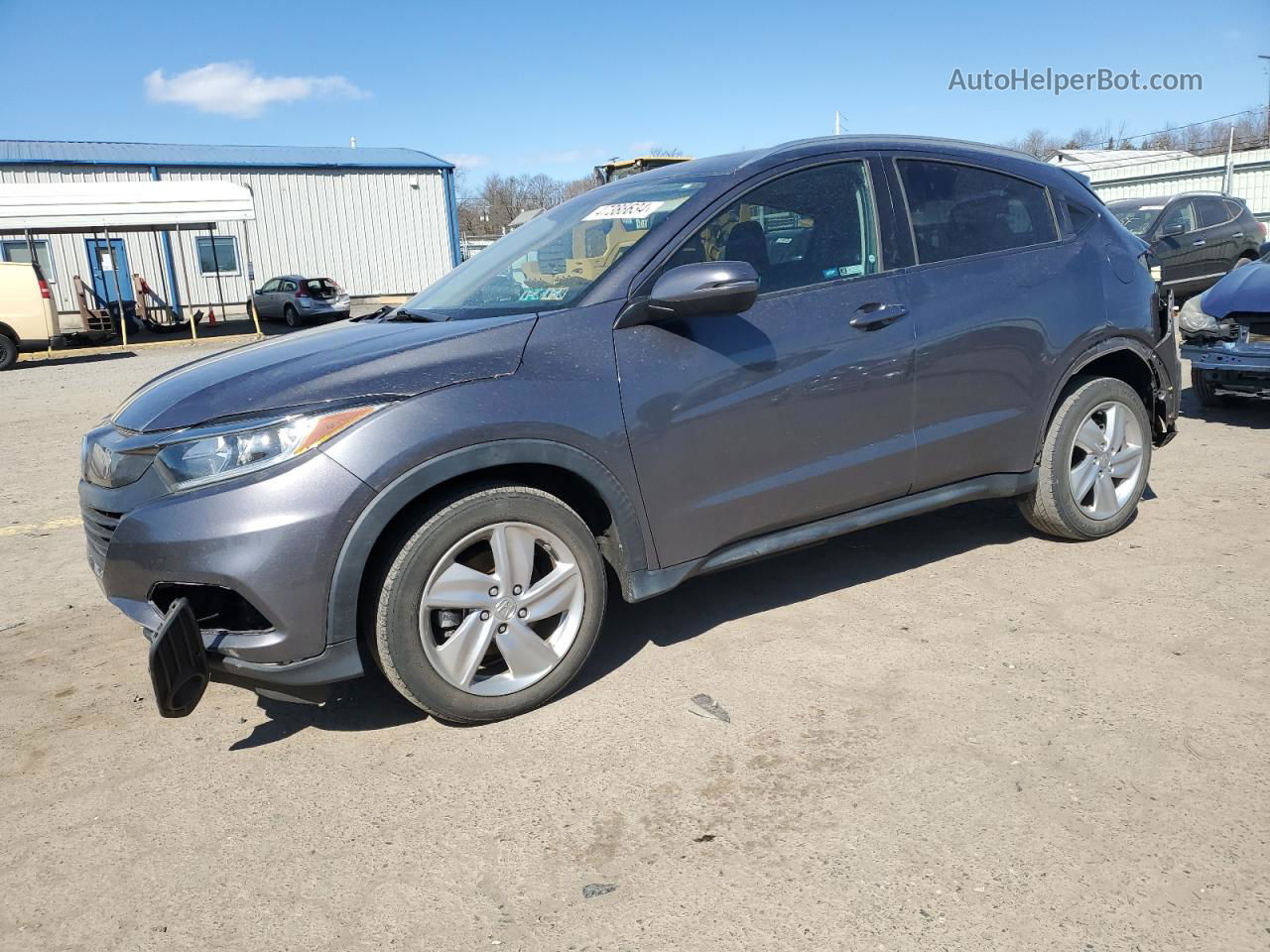 2019 Honda Hr-v Ex Серый vin: 3CZRU6H5XKM702786