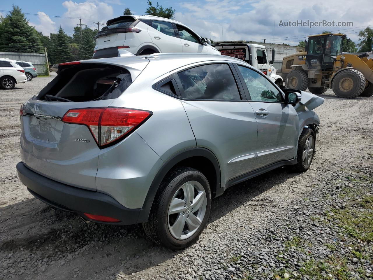 2019 Honda Hr-v Ex Серебряный vin: 3CZRU6H5XKM726599