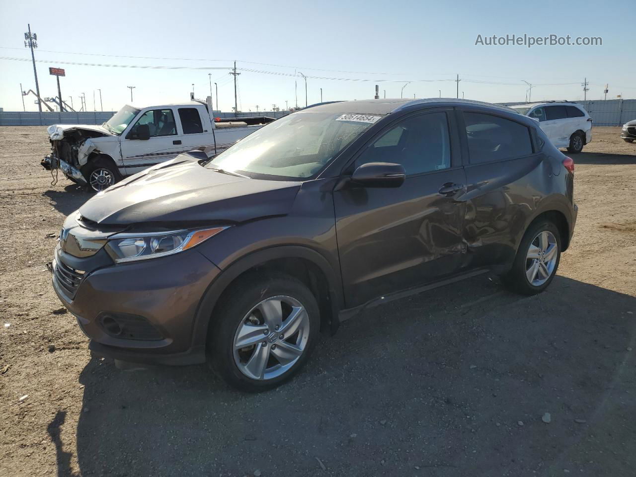 2019 Honda Hr-v Ex Purple vin: 3CZRU6H5XKM727476