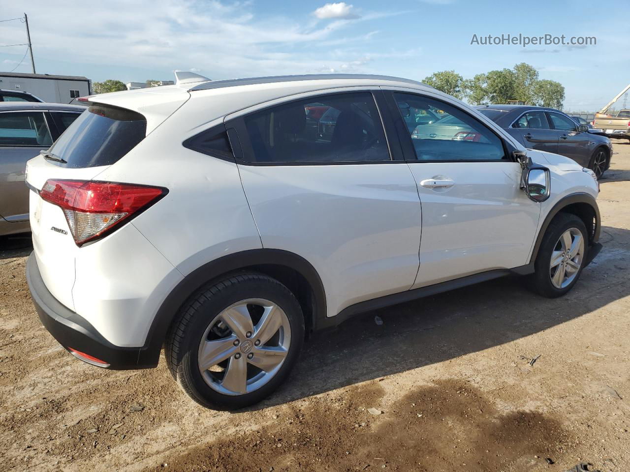 2019 Honda Hr-v Ex White vin: 3CZRU6H5XKM729406