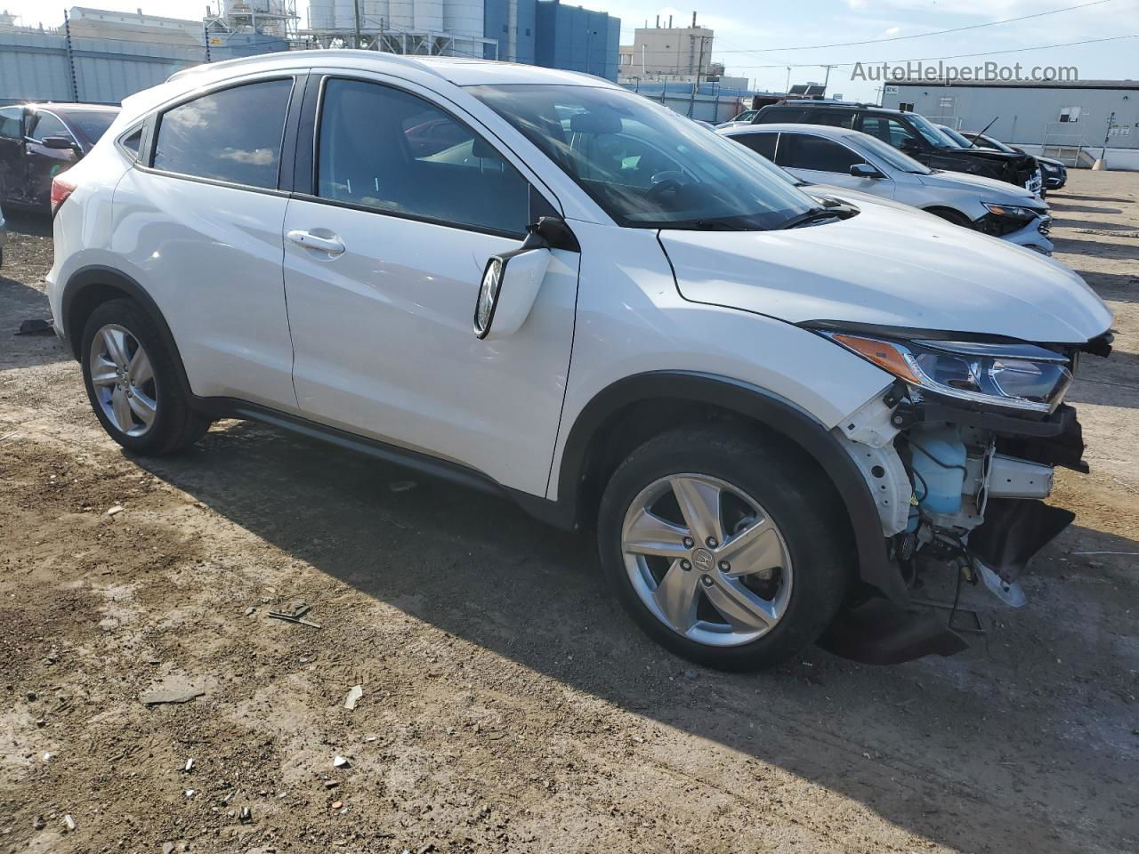 2019 Honda Hr-v Ex White vin: 3CZRU6H5XKM729406