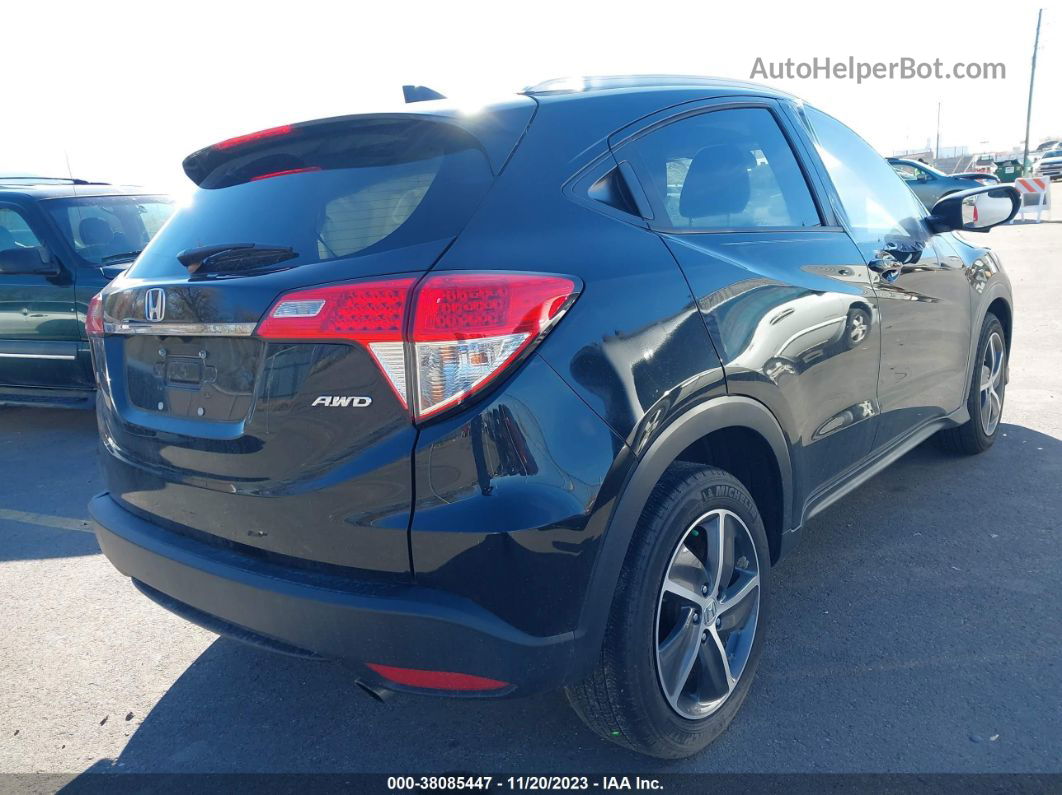 2021 Honda Hr-v Awd Ex Black vin: 3CZRU6H5XMM704377